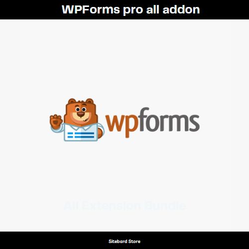 WPForms pro all addon
