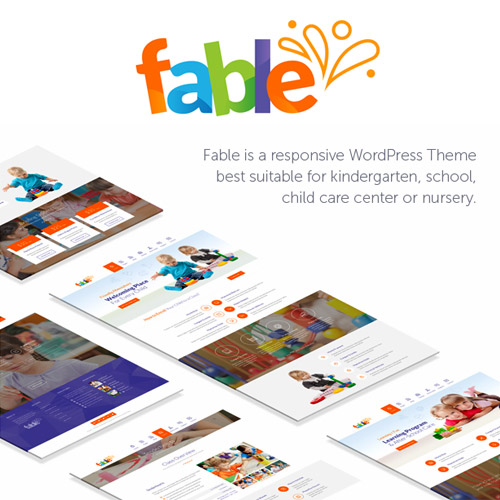 fable children kindergarten wordpress theme