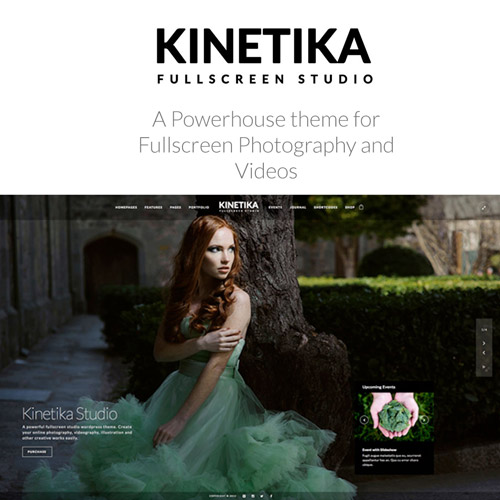 kinetika photography theme for wordpress