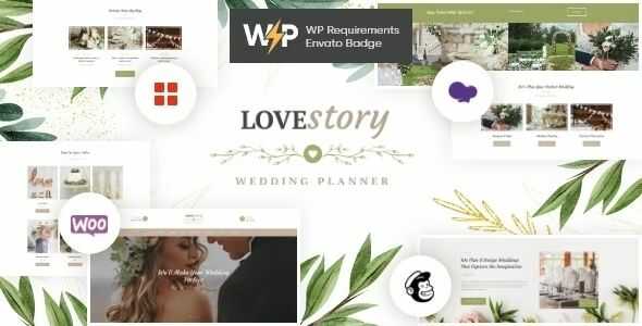 love story theme gpl v132 a beautiful wedding and event planner