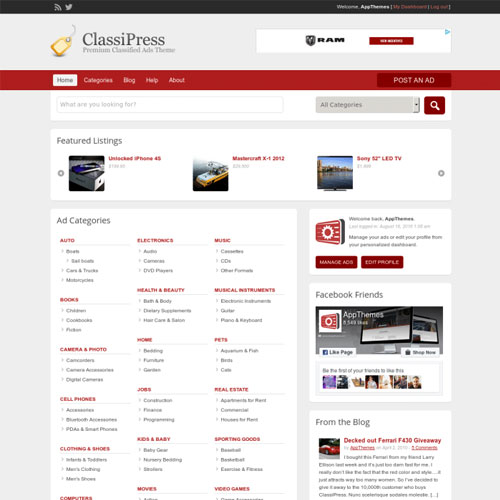 httpsplugintheme.netwp contentuploads201909AppThemes ClassiPress WordPress Classified Ads Theme