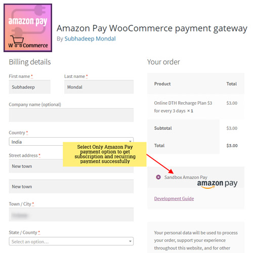 httpsplugintheme.netwp contentuploads201910Amazon Pay WooCommerce payment gateway
