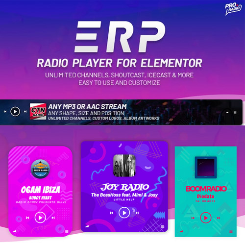 Erplayer – Radio Player for Elementor
