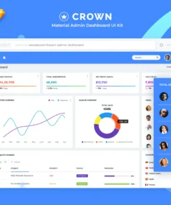 Crown - Material Admin Dashboard UI Kit