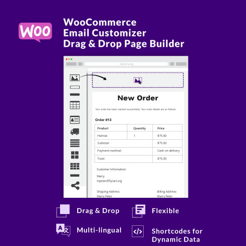 httpsplugintheme.netwp contentuploads201810WooCommerce Email Customizer with Drag and Drop Email Builder