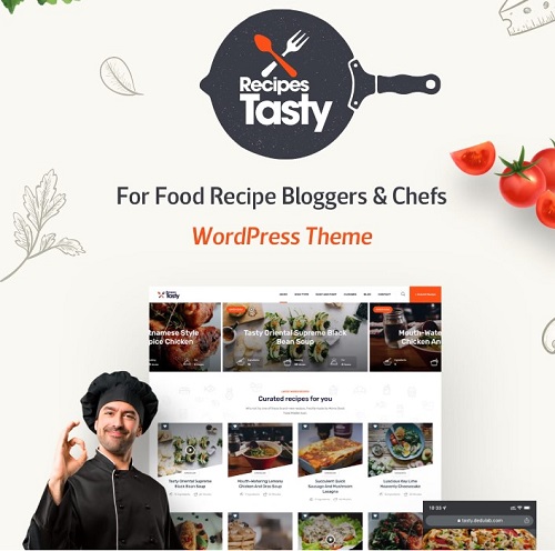 Tasty Food - Recipes WordPress Theme