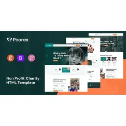 Poorex - Nonprofit Charity HTML Template
