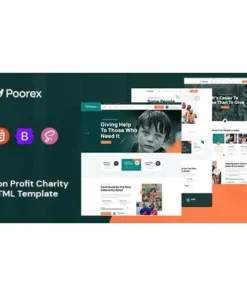 Poorex - Nonprofit Charity HTML Template