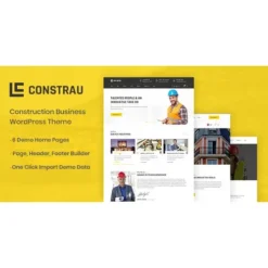 Constrau Theme GPL Construction Business WordPress Theme