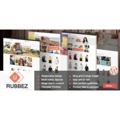 Rubbez Theme GPL – WooCommerce & Corporate WordPress Theme